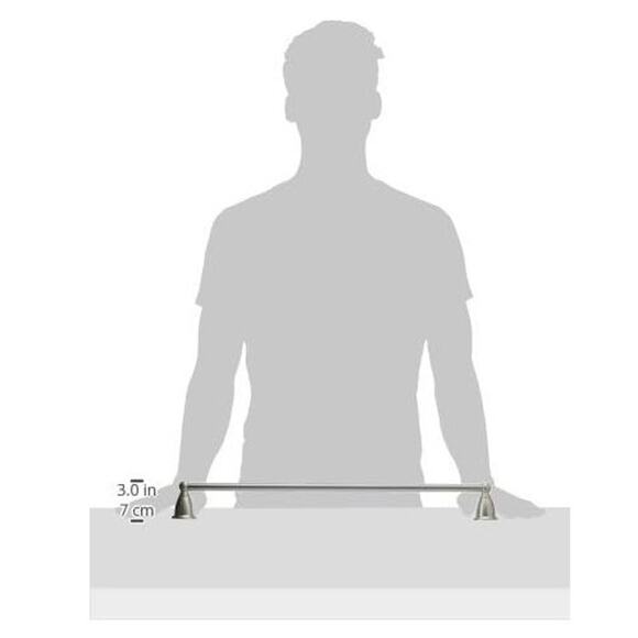 Moen Brantford Brushed Nickel 24-Inch Single Bathroom Towel Bar - Picture 3 of 10